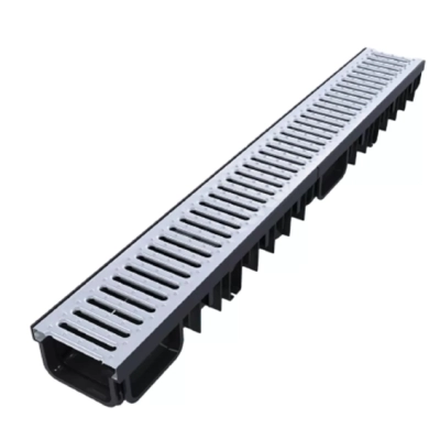 Kanał odwodnieniowy z kratką ze stali ocynkowanej 130/50 - 1mb